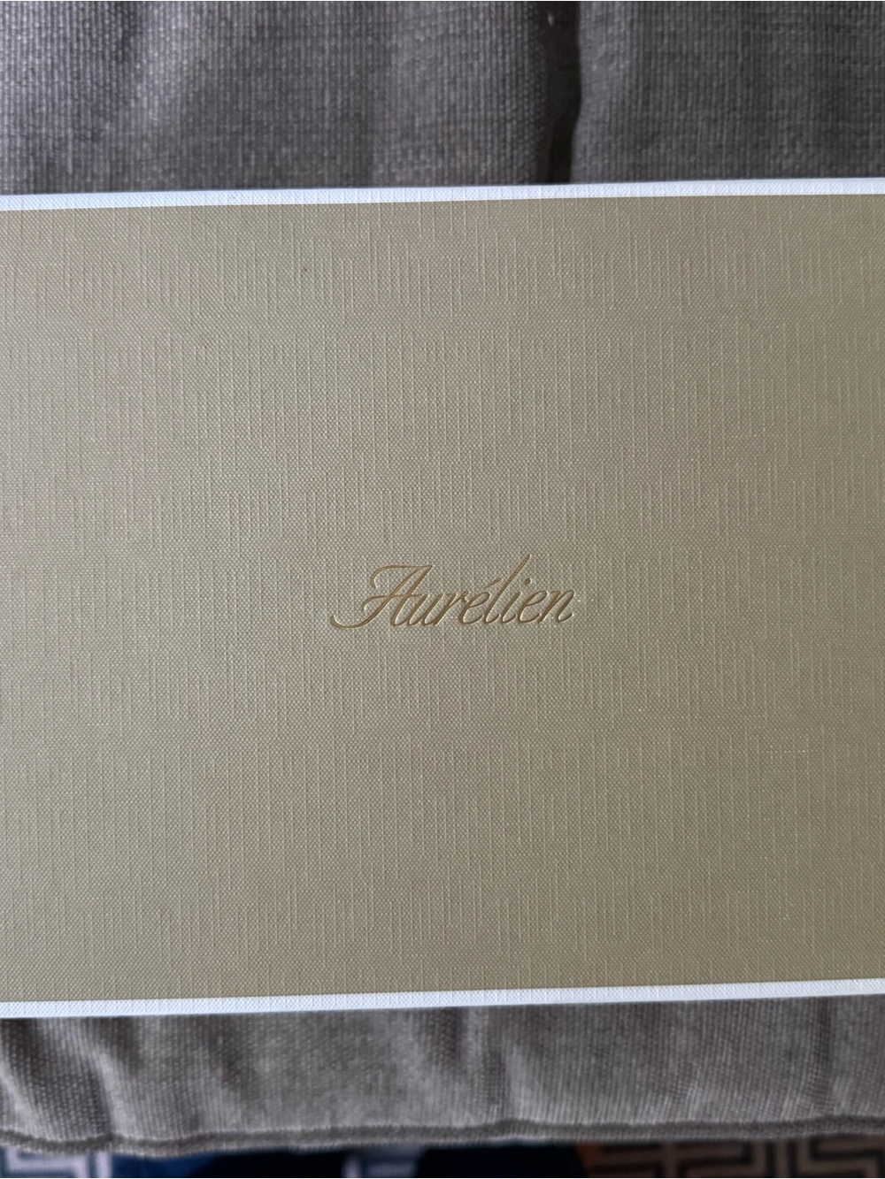 Aurelien Gold Box with Embossed Logo
